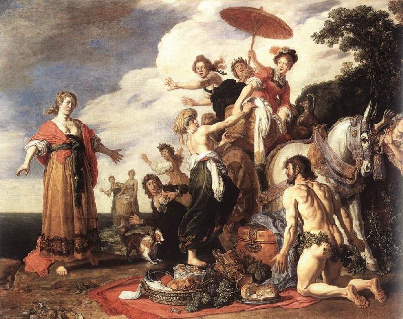 LASTMAN, Pieter Pietersz. Odysseus and Nausicaa g China oil painting art